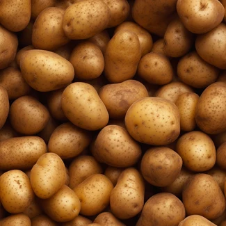 Close-up of potato textures