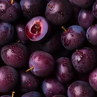 Juicy Plum Seamless Patterns & Textures